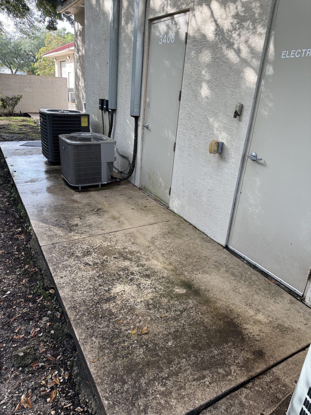 Walkway by unit 3408 — before