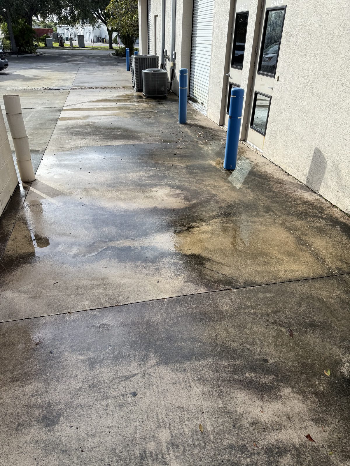 Loading dock area — before