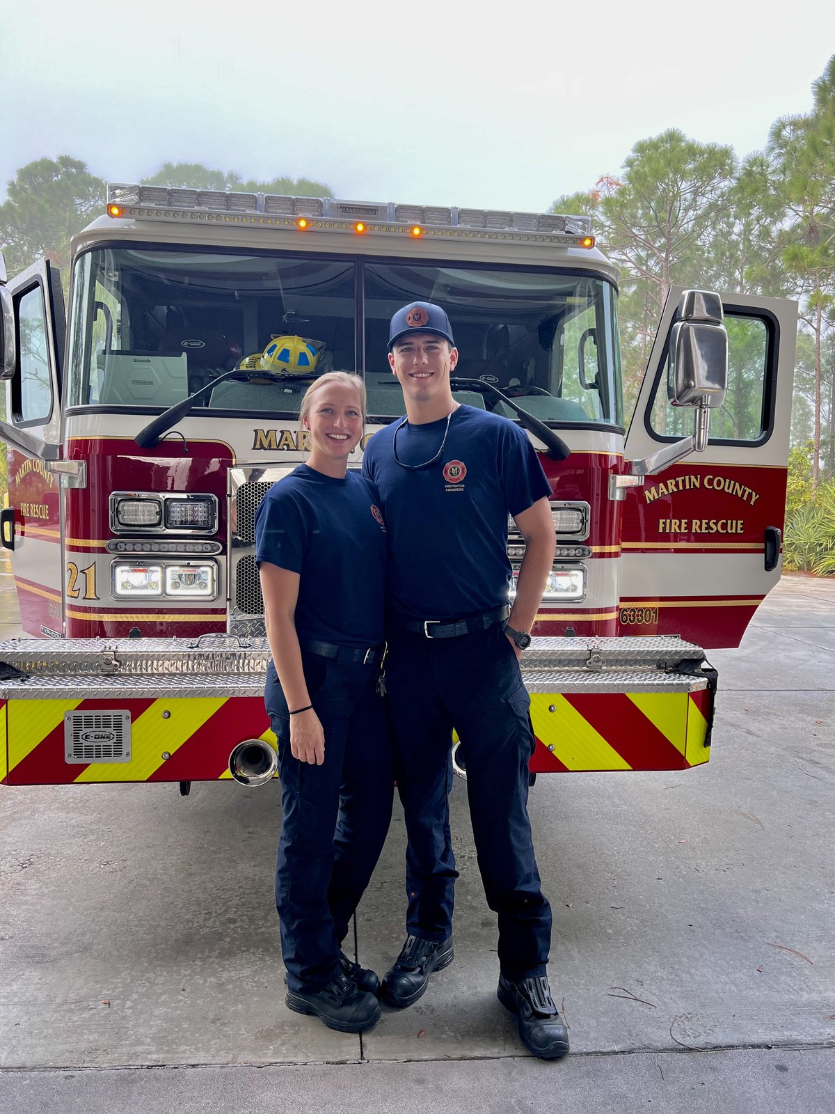 Nick and his wife, Martin County Fire Rescue